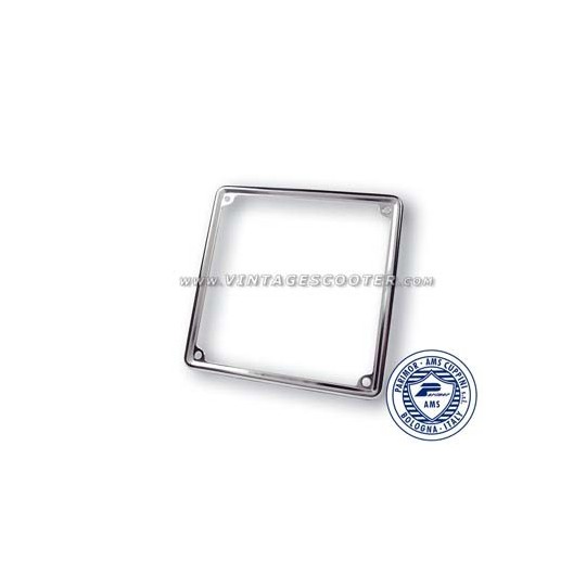 Entourage de plaque Inox Vespa 17x17